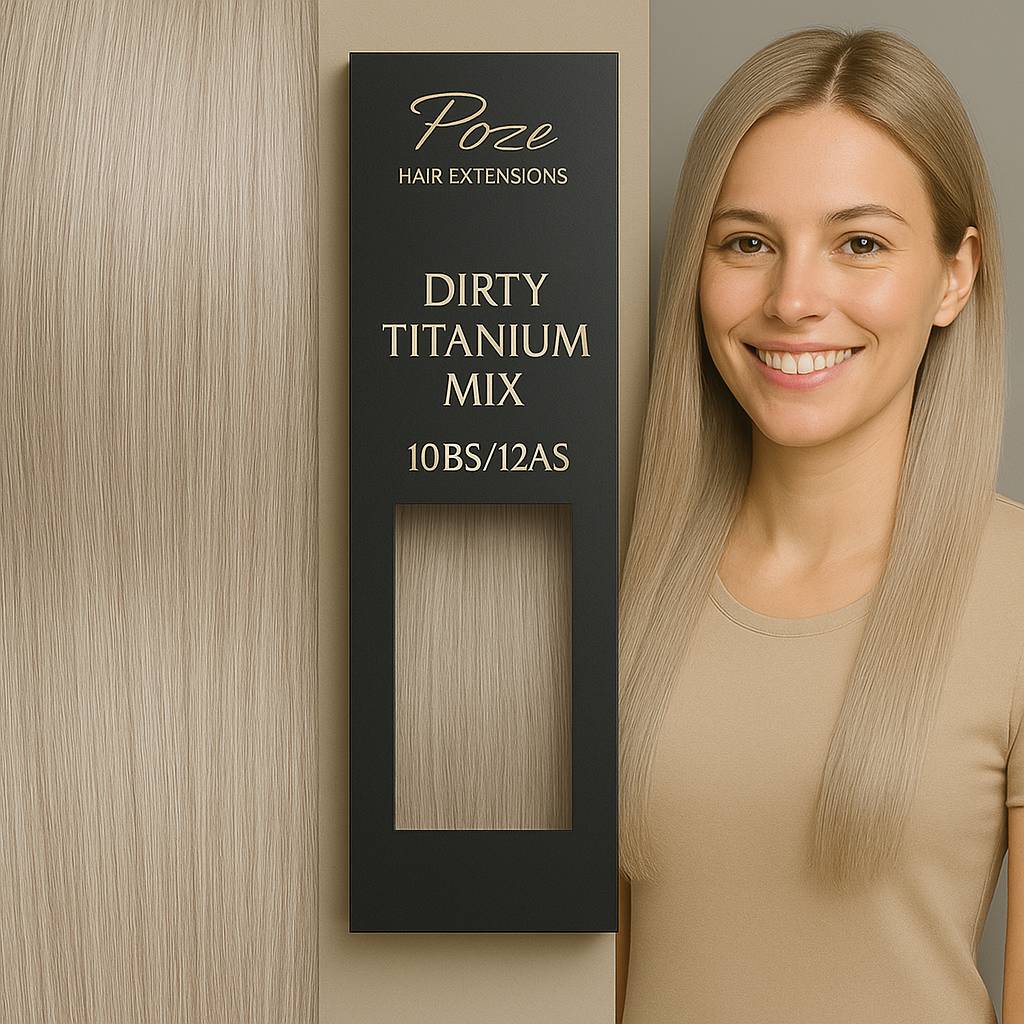 Hårträns Premium - 10BS/12AS Dirty Titanium Mix