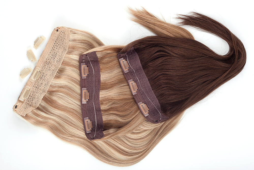 Poze Standard Wire & Clip Extensions - 12AS Platinum Ash